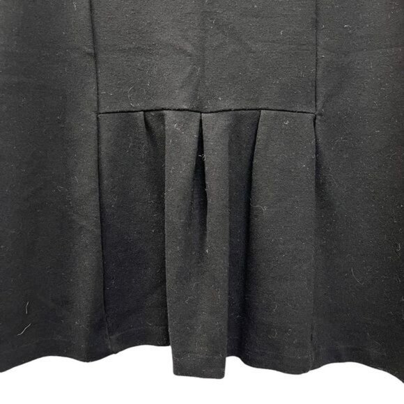 NY Collection Black Knit Pencil Skirt with Ruffle Detail - Picture 7 of 8